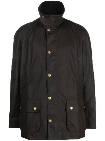 BARBOUR DARK GREEN HIGH NECK JACKET