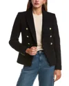 Barbour Darly Wool-blend Blazer In Black