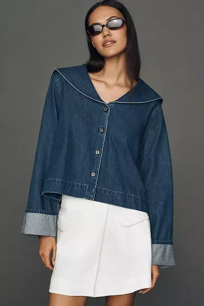 Barbour Dartmoor Shirt Top In Blue