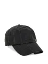 Barbour Darwen Tartan Baseball Cap In Black