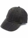 Barbour Plaid-pattern Cap In Green