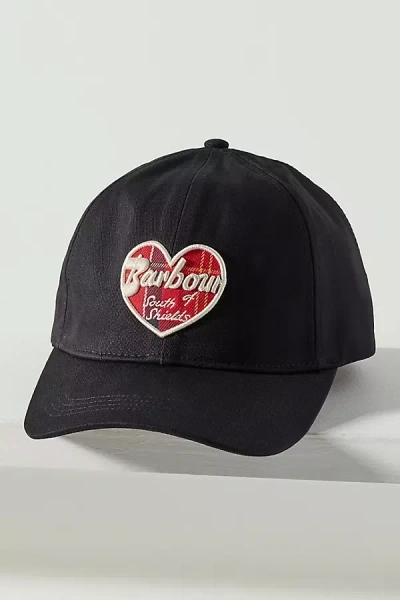Barbour Dawn 100% Cotton Baseball Cap In Black