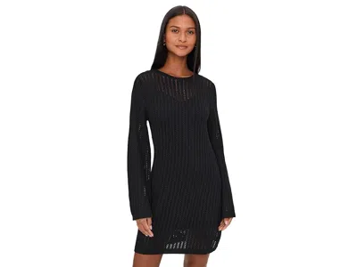 Barbour Daya Knitted Mini Dress In Black