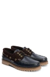 Barbour Deck Boat Shoe In Black