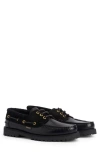 Barbour Re-engineered Deck Boat Shoes In Black