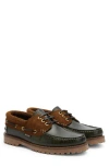 Barbour Deck Boat Shoe In Green