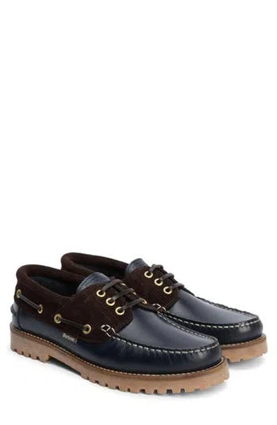 Barbour Deck Boat Shoe In Blue