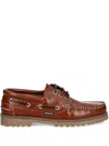 Barbour Deck Boat Shoe Tan Brown In Brown