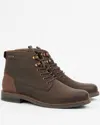 Barbour Deckham Mens Derby Boots Uk8 Eu42 In Brown