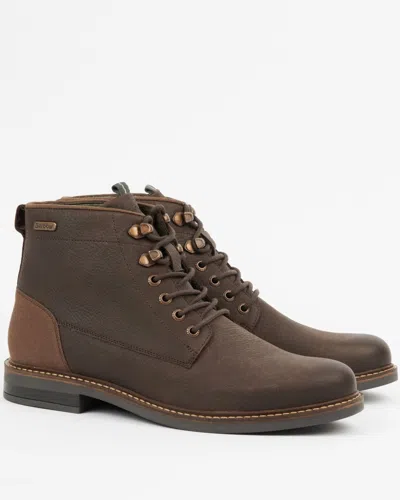 Barbour Deckham Mens Derby Boots Uk8 Eu42 In Brown