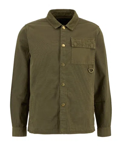 Barbour Declan Patch Overshirt In Green