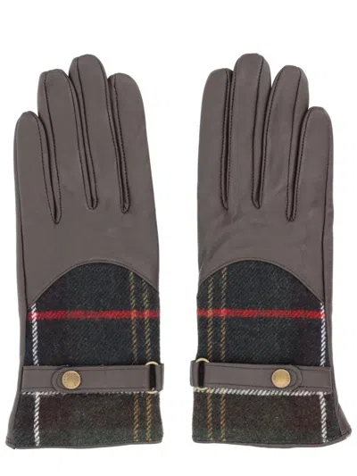 Barbour "dee" Tartan Gloves In Multi