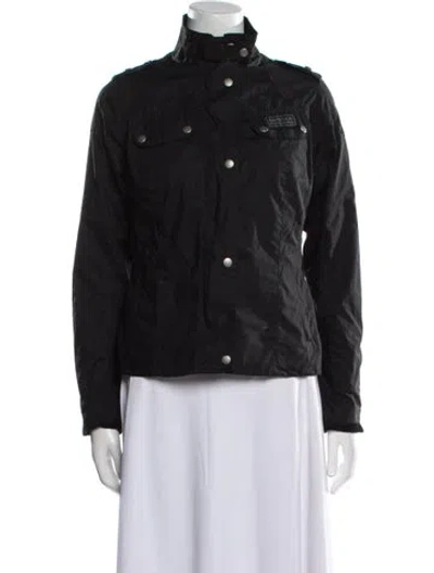 Pre-owned Barbour Denim Jacket In Black