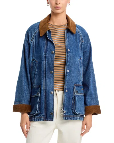 Barbour Denim Modern Beadnell Casual Jacket In Blue