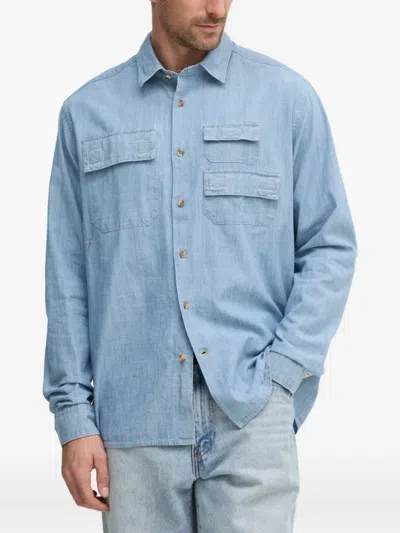 Barbour Denim Shirt In Blue