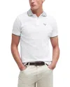 Barbour Denwick Mens Tailored Polo Shirt In White