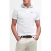 Barbour Denwick Mens Tailored Polo Shirt In White