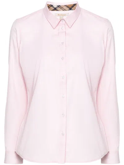 Barbour Derwent Shirt Clothing In Pi17 Pink/primrose Hessian