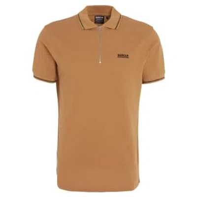 Barbour Desert Dean Polo Shirt In Brown