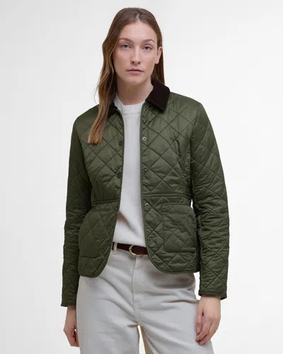 Barbour Deveron Polarquilt Womens Jacket In Green