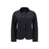 Barbour Deveron Quilt Jacket In Black
