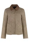 Barbour Deveron Quilted Jacket In Neutral