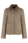 Barbour Deveron Quilted Jacket In Beige
