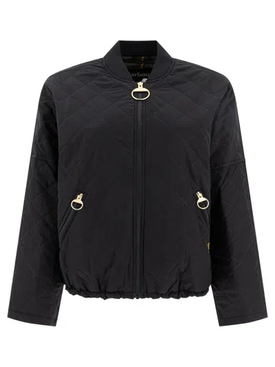 Barbour Deveron Quilted Jacket In Black