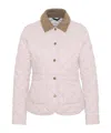 Barbour Deveron Quilted Jacket Primrose Pink In Pink
