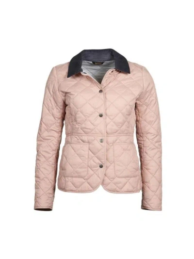 Barbour Deveron Quilted Jacket In Pink
