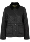 Barbour Deveron Quilt Jacket In Black