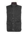 Barbour Diamond-quilted Logo-embroidered Gilet In Black