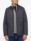 Barbour Diamond-quilted Padded Jacket In Gray