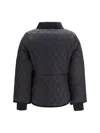 Barbour Quilted Diamond-pattern Puffer Jacket In Black