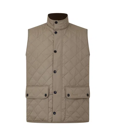 Barbour Diamond-quilted Gilet In Neutral