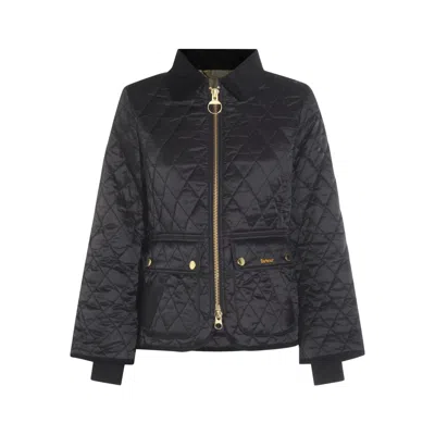 BARBOUR DIAMOND-QUILTED ZIP-FRONT COAT