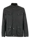 Barbour Dkeyley Waxed Cotton Jacket In Black
