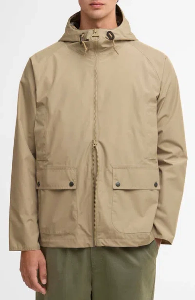 Barbour Domus Hooded Jacket In Nude