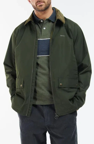 Barbour Domus Water Resistant Jacket In Sage/ Classic