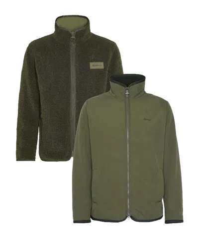 Barbour Double-sided Casual Jacket In Green