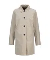 Barbour Reversible Single-breasted Coat In Nude