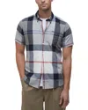 Barbour Doughill Regular Fit Short Sleeve Shirt In Bleached Pine Tartan