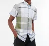 Barbour Douglas Patterned Short Sleeve Shirt In Green