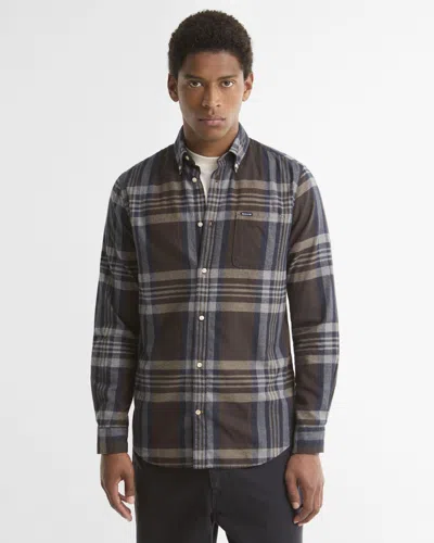Barbour Dovedale Tailored Check Shirt In Brown
