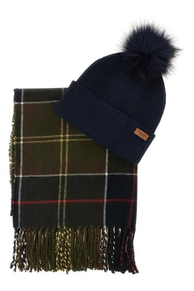 Barbour 'dover & Haile' Set: Cap + Scarf In Multi