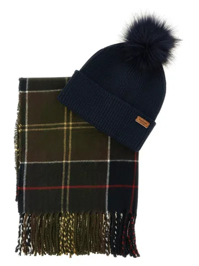 Barbour 'dover & Haile' Set: Cap + Scarf In Multicolor