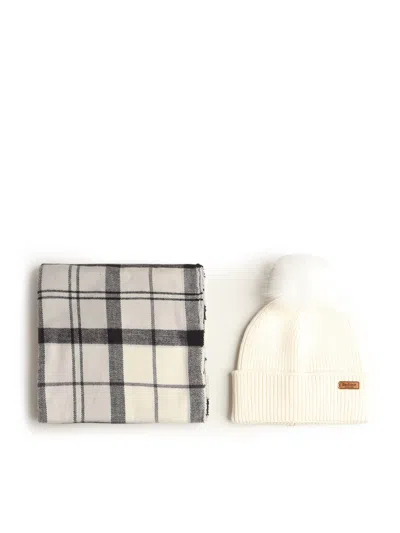 Barbour Dover Beanie &amp; Hailes Scarf Gift Set In Multi