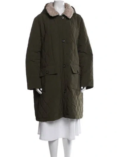 Pre-owned Barbour Down Coat In Green