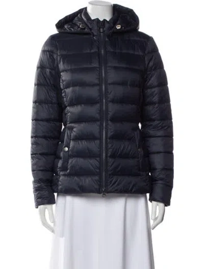 Pre-owned Barbour Down Jacket In Blue