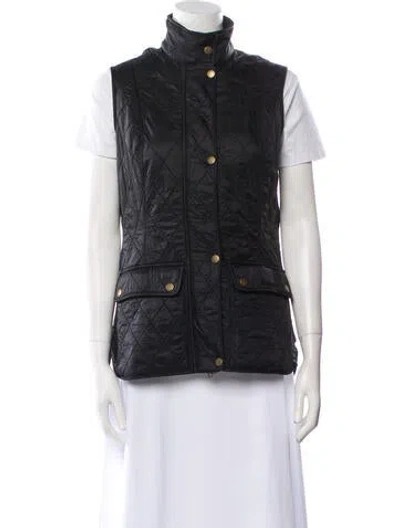 Pre-owned Barbour Down Vest In Black